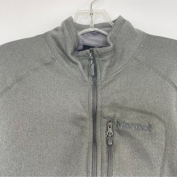 Marmot Men's Dark Gray Zip-Up Sweater - Picture 2 of 10